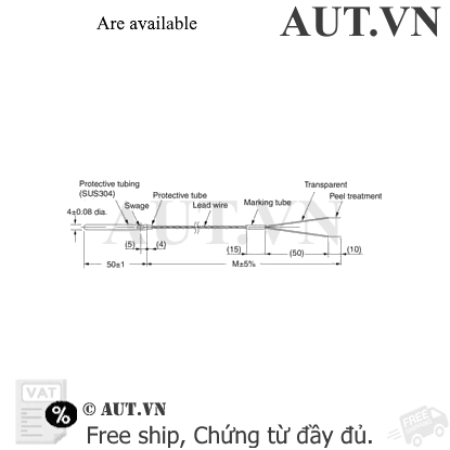 Ảnh của Cảm biến nhiệt độ Omron E52-THE5A-50-50 1M