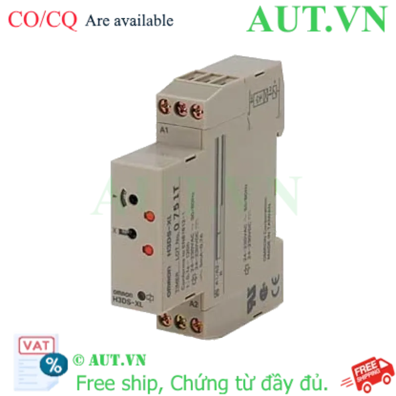 Ảnh của Timer Omron H3DS-XL Siêu Mỏng 17.5mm, Nguồn Đa Năng 24-230V, Ngõ Ra SCR Bền Bỉ | AUT VN