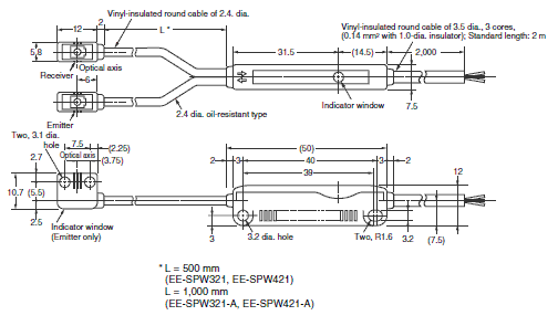 Ảnh của Cảm biến quang điện siêu nhỏ  Omron EE-SPW321-A