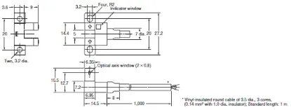 Ảnh của Cảm biến quang điện siêu nhỏ  Omron EE-SPX305-W2A 2M