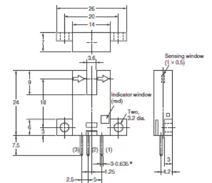 Ảnh của Cảm biến quang điện siêu nhỏ  Omron EE-SPX401