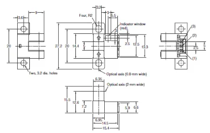 Ảnh của Cảm biến quang điện siêu nhỏ  Omron EE-SPX741