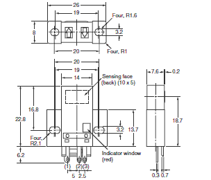 Ảnh của Cảm biến quang điện siêu nhỏ  Omron EE-SPY411