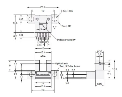 Ảnh của Cảm biến quang điện siêu nhỏ  Omron EE-SX471
