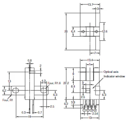 Ảnh của Cảm biến quang điện siêu nhỏ  Omron EE-SX472