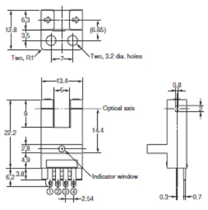 Ảnh của Cảm biến quang điện siêu nhỏ  Omron EE-SX473