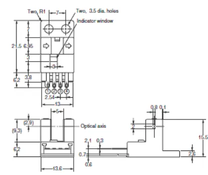 Ảnh của Cảm biến quang điện siêu nhỏ  Omron EE-SX474