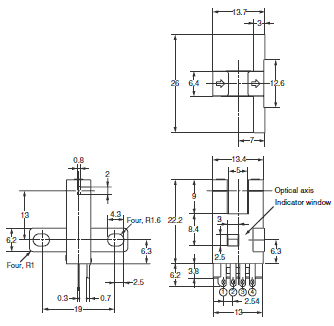 Ảnh của Cảm biến quang điện siêu nhỏ  Omron EE-SX672P