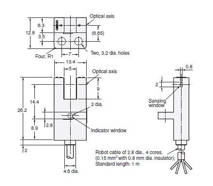 Ảnh của Cảm biến quang điện siêu nhỏ  Omron EE-SX673P-WR 1M