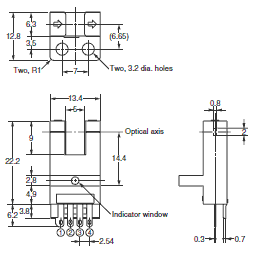 Ảnh của Cảm biến quang điện siêu nhỏ  Omron EE-SX673R