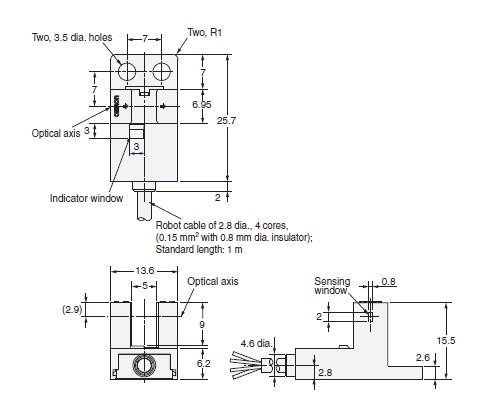 Ảnh của Cảm biến quang điện siêu nhỏ  Omron EE-SX674P-WR 1M