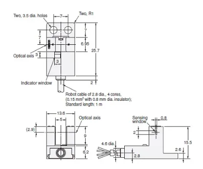 Ảnh của Cảm biến quang điện siêu nhỏ  Omron EE-SX674-WR 1M
