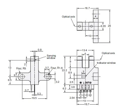 Ảnh của Cảm biến quang điện siêu nhỏ  Omron EE-SX675