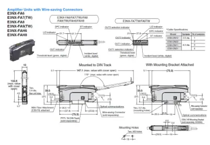 Ảnh của Cảm biến sợi quang  Omron E3NX-FA9TW