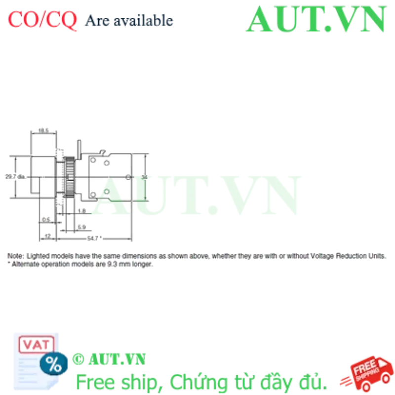 Ảnh của Công tắc nút nhấn Omron A22L-HY-T1-10M