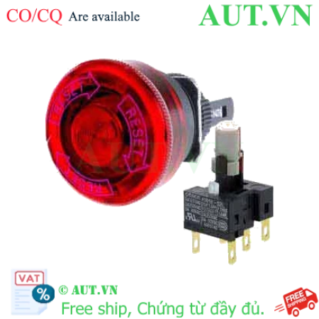 Ảnh của Công tắc dừng khẩn cấp Omron A165E-LS-24D-02-PK (D16mm, 24VDC, 2NC)