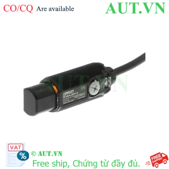 Ảnh của Cảm biến quang Omron E3RA-DP13 2M: PNP, Phản xạ khuếch tán 300mm, Chuẩn IP69K - AUT VN