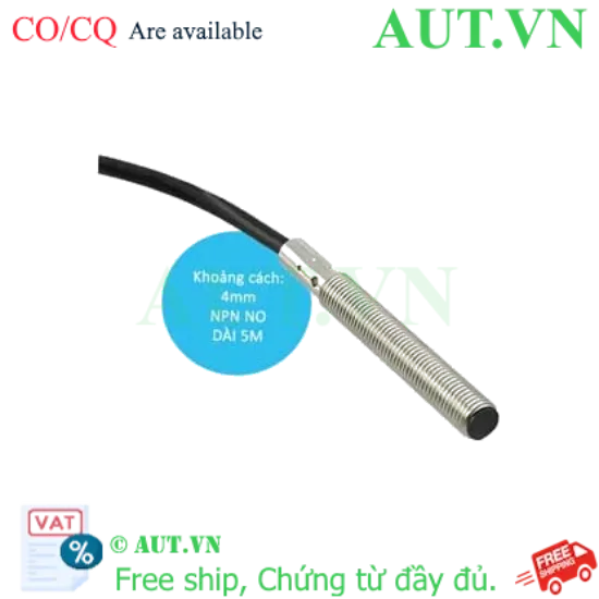 Ảnh của Cảm biến tiệm cận Omron E2B-S08LN04-WP-C1 5M | M8, NPN NO, 4mm - Chống nước IP67