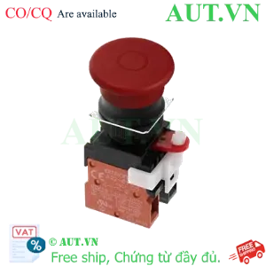 Ảnh của Nút Dừng Khẩn Cấp Omron A22E-MP-01 | Đầu Nấm 40mm, 1NC, IP65 - AUT VN