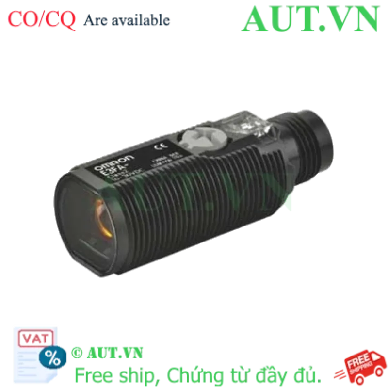 Ảnh của Cảm biến quang Omron E3FA-DP24 PNP - 100mm, Chống nước IP69K, Vỏ PBT bền bỉ | AUT VN