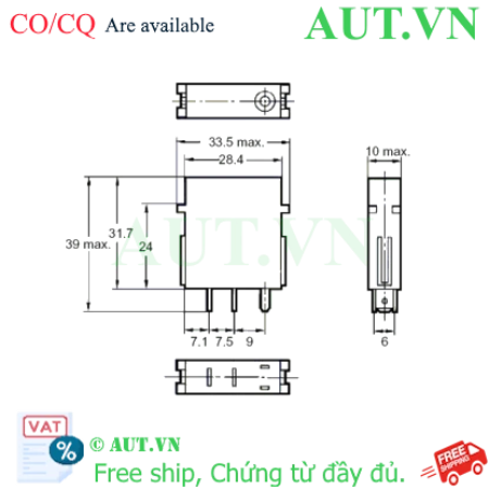 Ảnh của Relay bán dẫn Omron G3TA-ODX02S-US DC12
