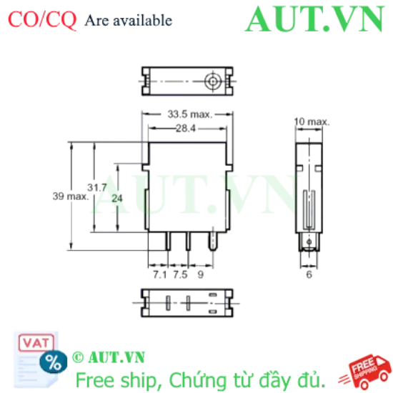 Ảnh của Relay Bán Dẫn Omron G3TA-ODX02S-US DC12 | Cách Ly Quang, Tải 2A, Đóng Cắt Siêu Nhanh