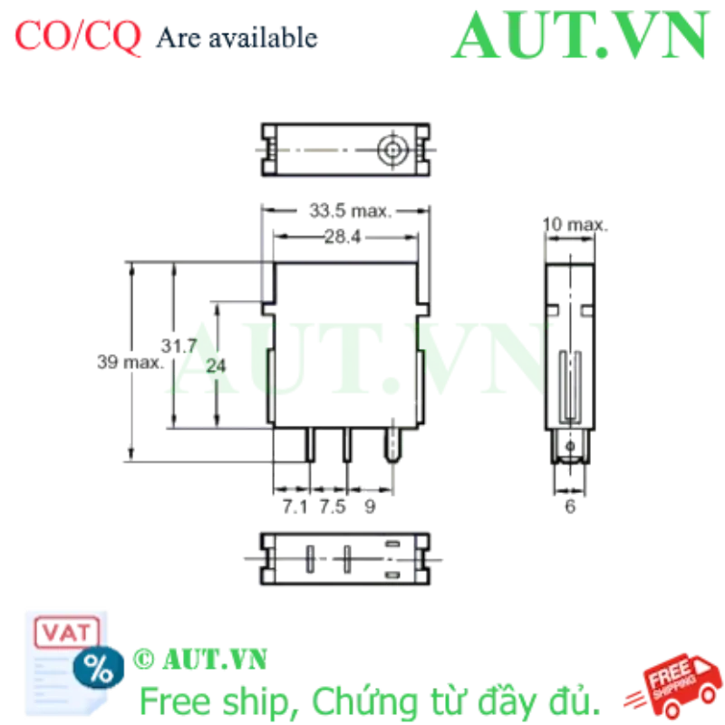 Ảnh của Relay Bán Dẫn Omron G3TA-ODX02S-US DC12 | Cách Ly Quang, Tải 2A, Siêu Bền