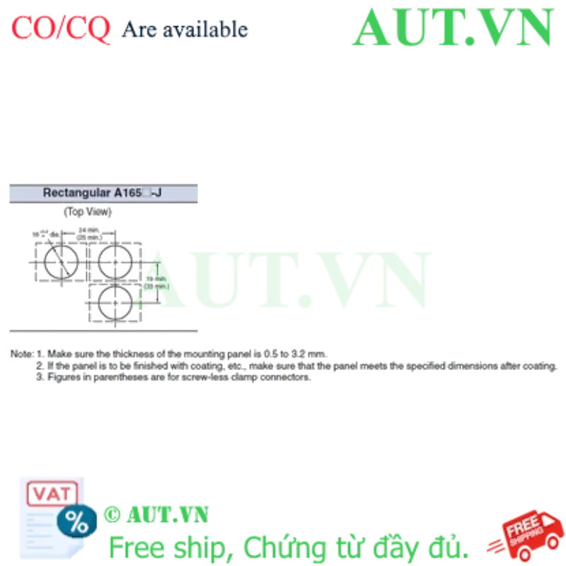 Ảnh của Công tắc nút nhấn Omron A165K-J2M-1