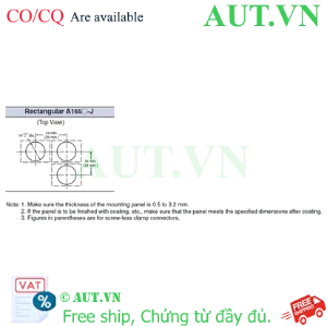Ảnh của Công tắc nút nhấn Omron A165K-J2MR-1