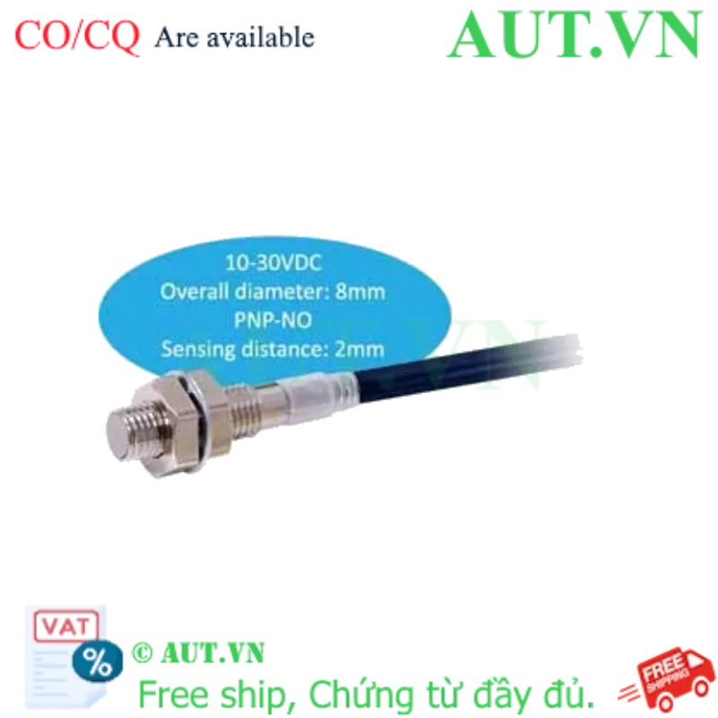 Ảnh của Cảm biến tiệm cận Omron E2E-X2B1D8 - M8, PNP NO, Chuẩn IP69K Siêu Bền | AUT VN
