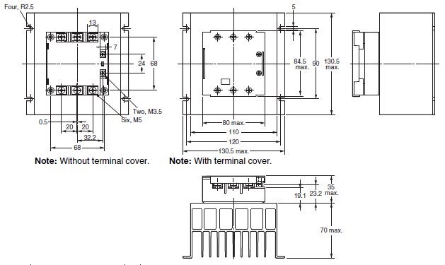 Ảnh của Relay bán dẫn  Omron G3PE-535B-3 DC12-24