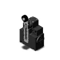 Ảnh của Công tắc an toàn Omron D4N-6A2G | Cần gạt con lăn, IP67, 1NO+1NC