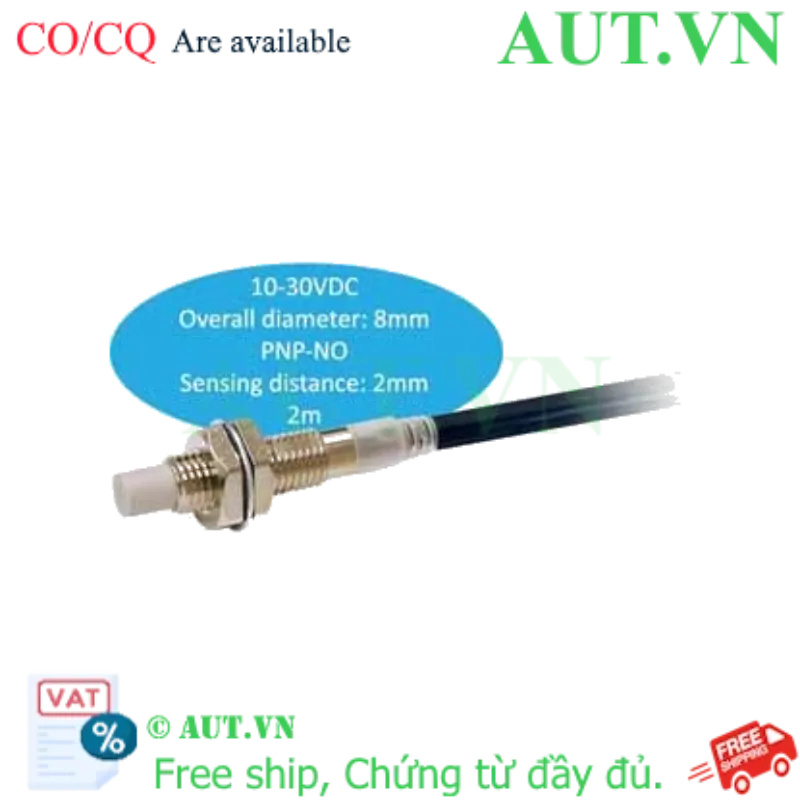 Ảnh của Cảm biến tiệm cận Omron E2E-X2MB1D8 | M8, PNP NO, IP69K, Vỏ SUS303 | AUT VN