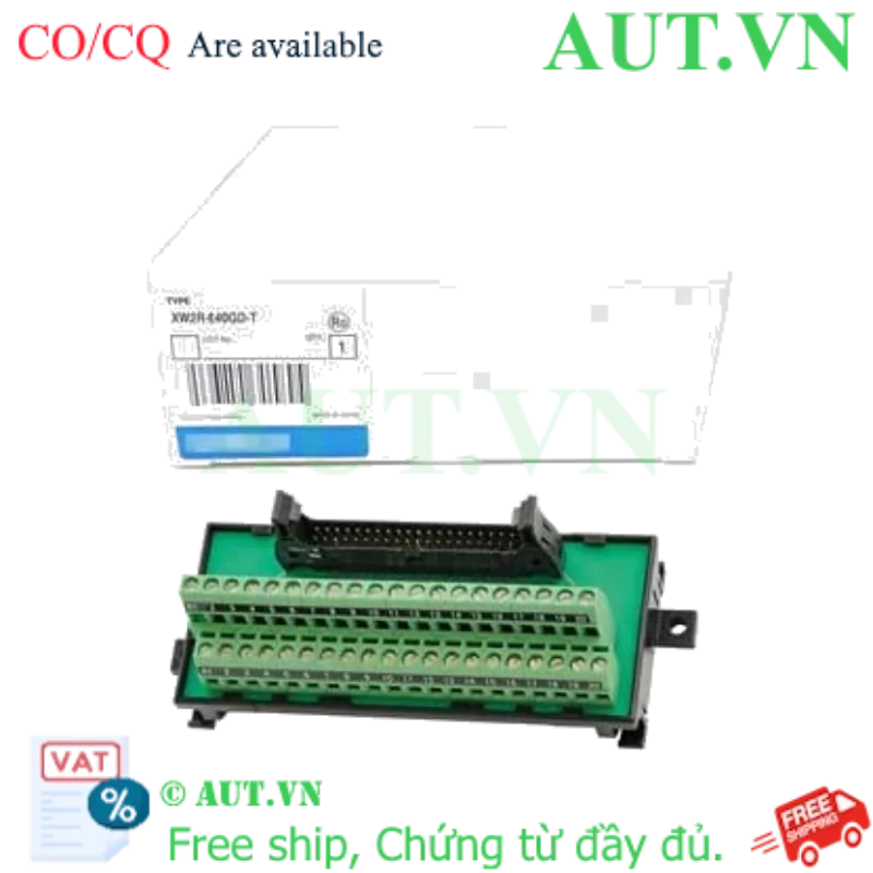 Ảnh của Cầu Đấu Dây Omron XW2R-E40GD-T | 40 Cực, Giắc MIL Tháo Nhanh, Chuẩn DIN Rail