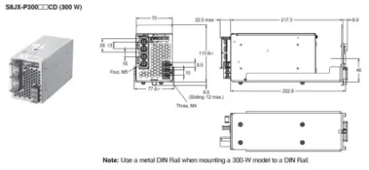 Ảnh của Bộ nguồn xung  Omron S8JX-P30005CD