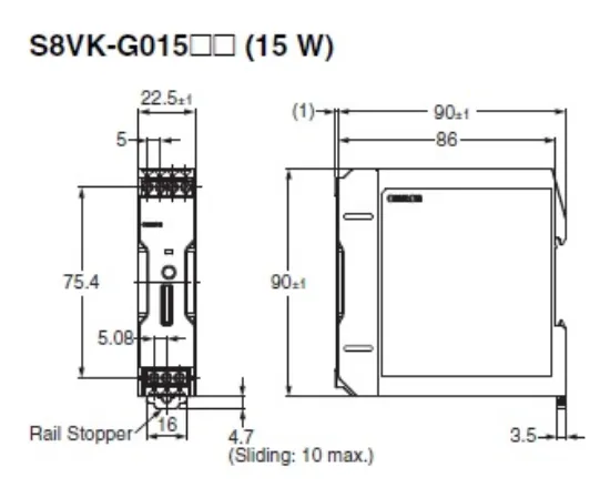 Ảnh của aut.vn Bộ nguồn xung  Omron S8VK-G01505