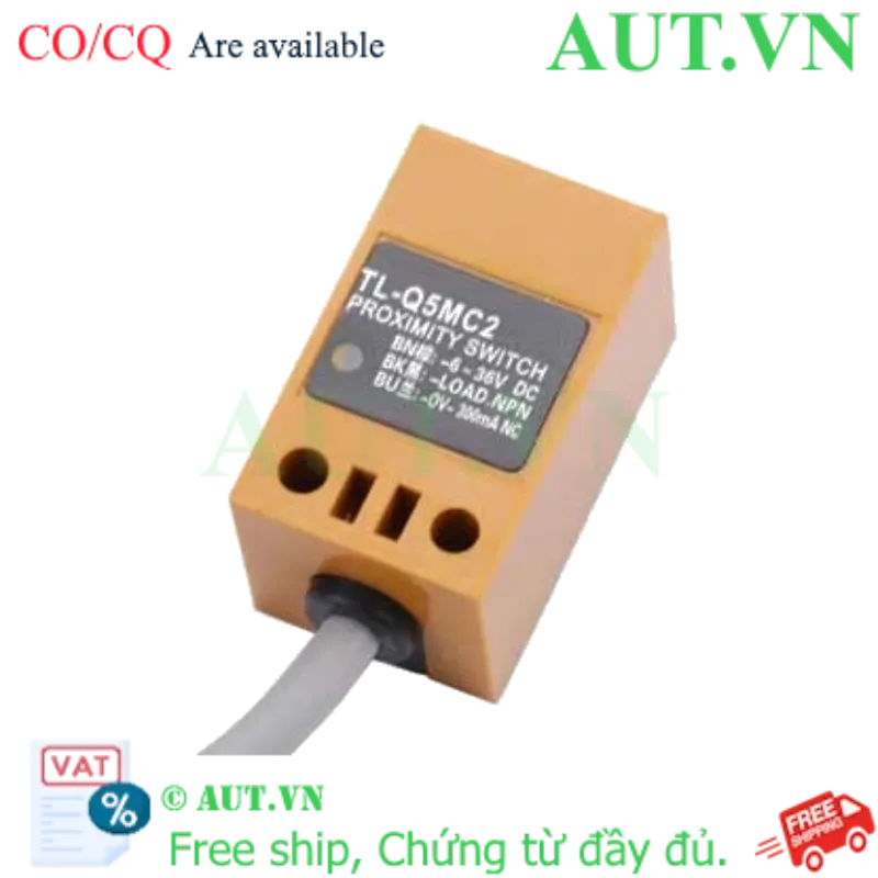 Ảnh của Cảm biến tiệm cận Omron TL-Q5MC2 5M - NPN NC, 5mm, IP67 | AUT VN