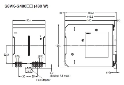 Ảnh của Bộ nguồn xung  Omron S8VK-G48024