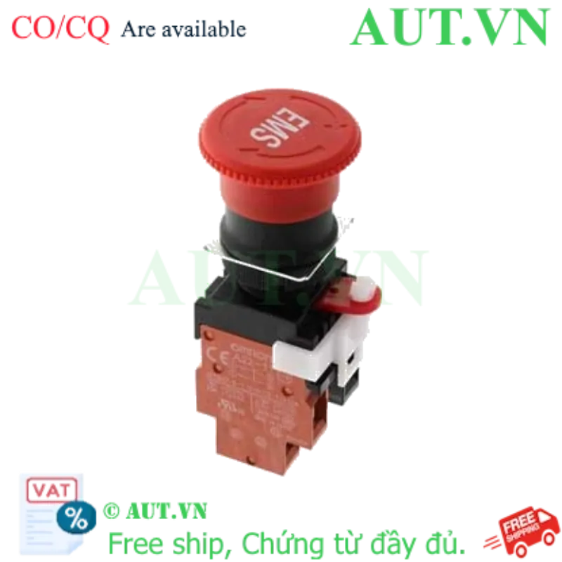 Ảnh của Nút Dừng Khẩn Cấp Omron A22E-M-11-EMS-RD - Đầu Nấm 40mm, 1NO+1NC, IP65 - AUT VN