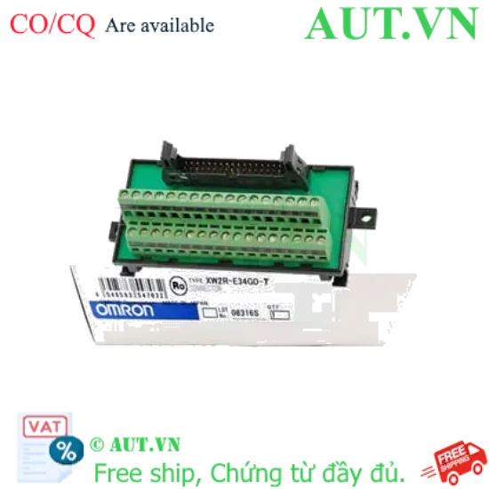 Ảnh của Cầu Đấu Dây Omron XW2R-E34GD-T: 34 Cực, MIL sang Chân Vít, Lắp DIN Rail Chính Hãng - AUT VN