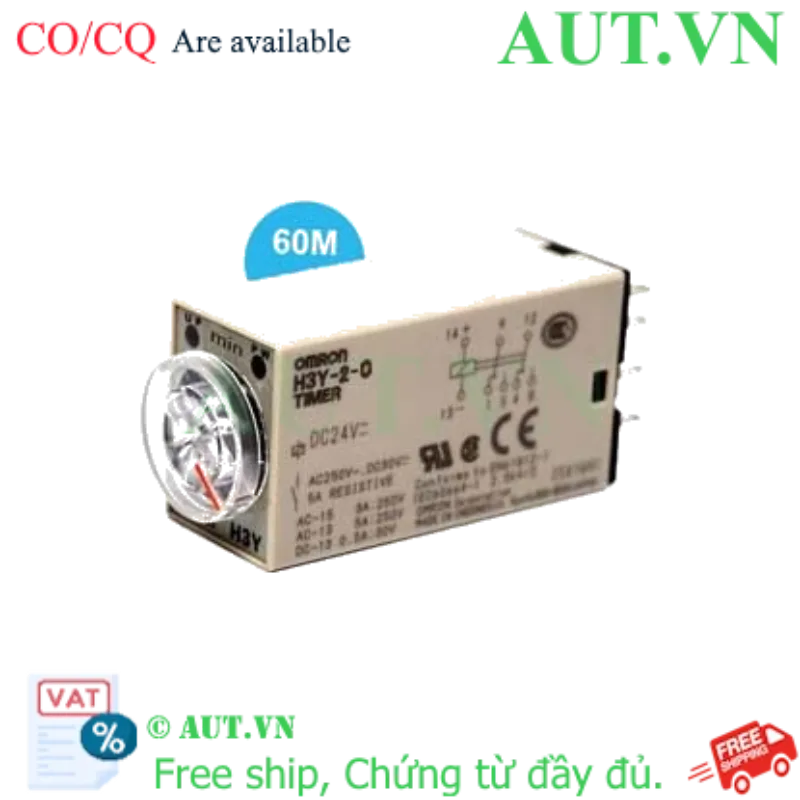 Ảnh của Timer Omron H3Y-2-0 DC24 60M