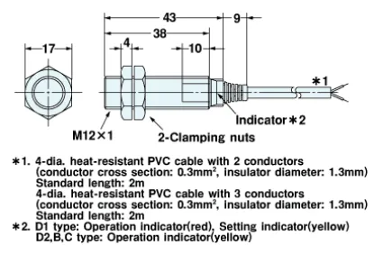 Ảnh của Cảm biến tiệm cận  Omron E2EH-X3B1 2M