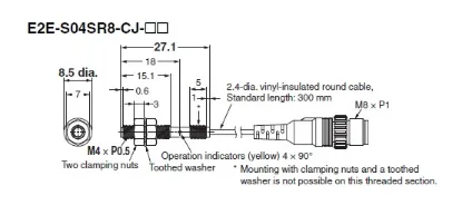 Ảnh của Cảm biến tiệm cận  Omron E2E-S04SR8-CJ-C1 0.3M