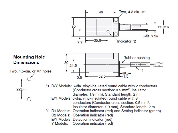 Ảnh của Cảm biến tiệm cận  Omron TL-N10MY15 2M