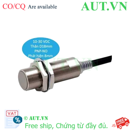 Ảnh của Cảm biến tiệm cận Omron E2E-X8B1DL18 2M | M18, PNP NO, Chống Nước Tuyệt Đối IP69K