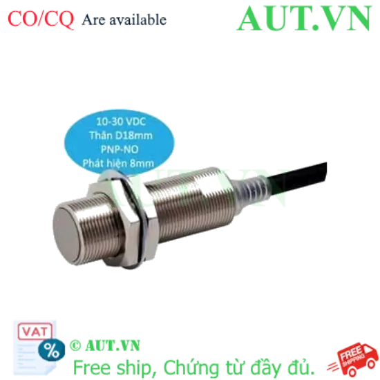Ảnh của Cảm biến tiệm cận Omron E2E-X8B1DL18 2M - M18, PNP NO, Chuẩn IP69K Chống Nước Tuyệt Đối