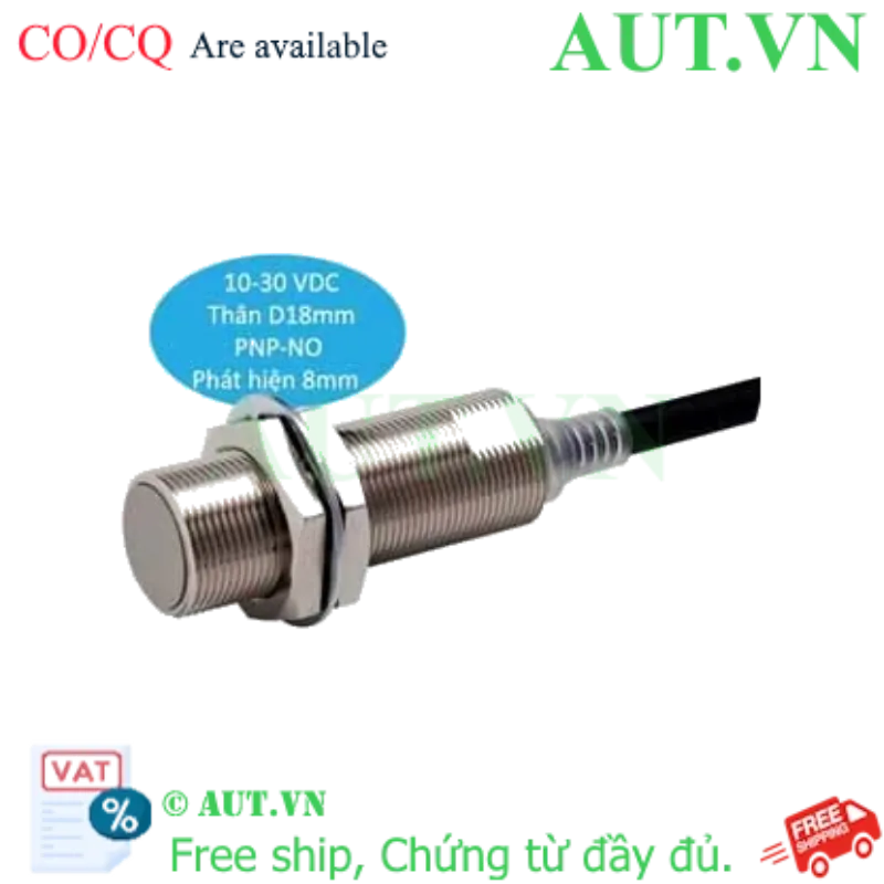 Ảnh của Cảm biến tiệm cận Omron E2E-X8B1DL18 2M - M18, PNP NO, Chuẩn IP69K Chống Nước Tuyệt Đối