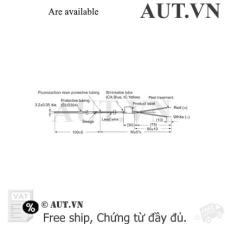 Ảnh của Cảm biến nhiệt độ Omron E52-IC10AE-N 2M