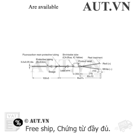 Ảnh của Cảm biến nhiệt độ Omron E52-IC10AE-N 2M