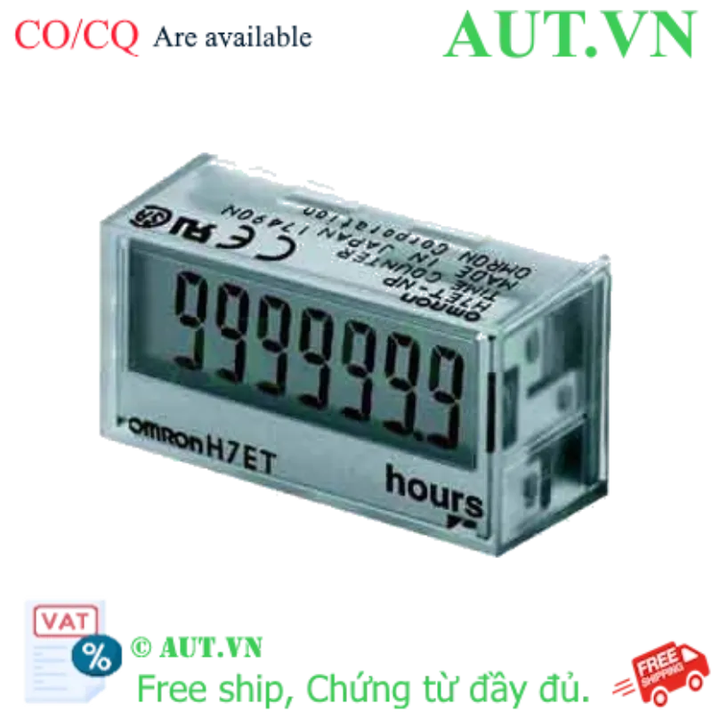 Ảnh của Bộ Đếm Thời Gian Omron H7ET-NP | LCD 7 Số, Pin 3V Tích Hợp, Đa Đầu Vào - AUT VN